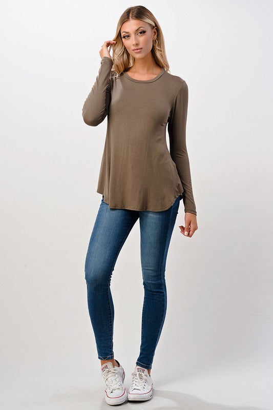 FALL/SPRING OLIVE TUNIC TOP