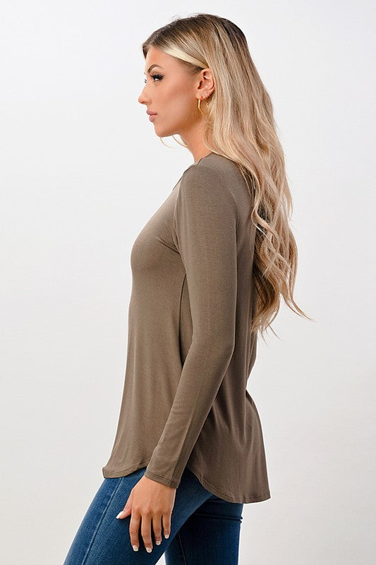 FALL/SPRING OLIVE TUNIC TOP