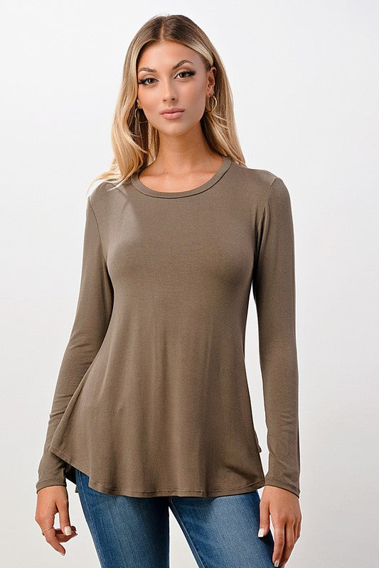 FALL/SPRING OLIVE TUNIC TOP