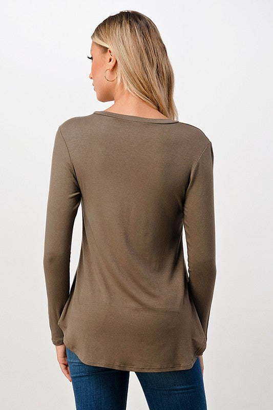 FALL/SPRING OLIVE TUNIC TOP