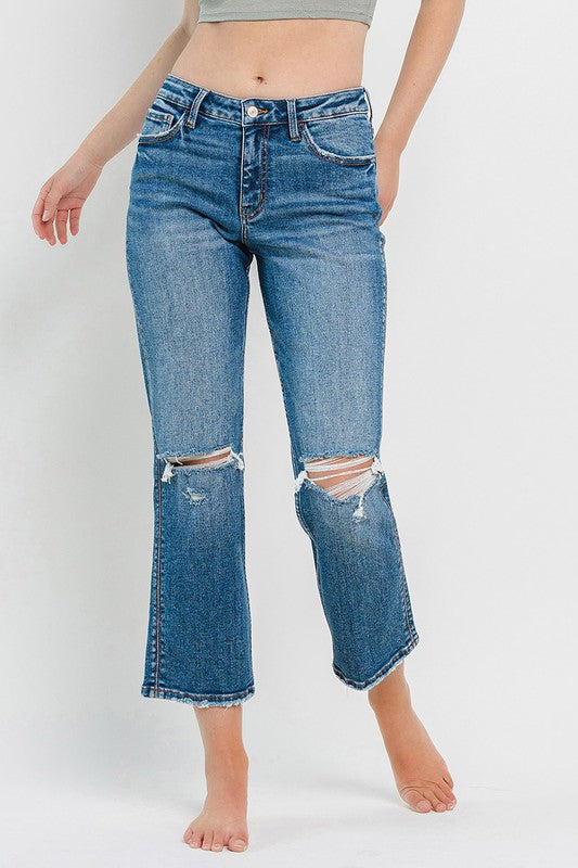 HIGH RISE STRAIGHT JEAN LOVERVET BY VERVET