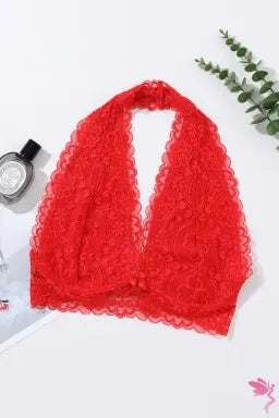 Crochet Halter Neck Bralette (Multiple Colors)