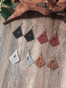 Hollow Out Geometric Drop Earrings