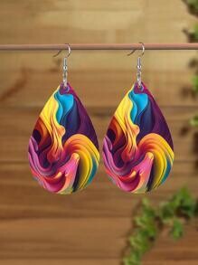 Multi-Color Swirl Earrings