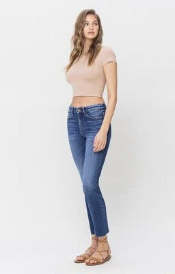 VERVET High Rise Slim Straight Jean