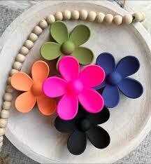 Flower Hair Claw Clip (Multiple Colors)