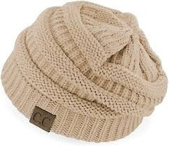 Crimping Wool C.C. Beanie  (Multiple Colors)