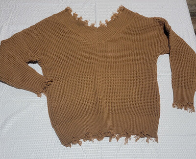 Zenana Distressed Sweater