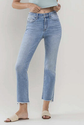 VERVET High Rise Crop Flare Jean