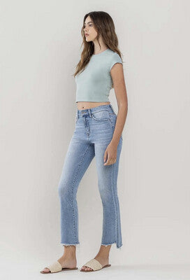 VERVET High Rise Crop Flare Jean