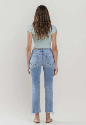 VERVET High Rise Crop Flare Jean