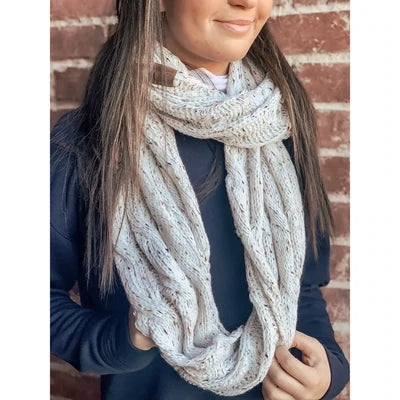 Flecked C.C. Infinity Scarf (MULTIPLE COLORS)