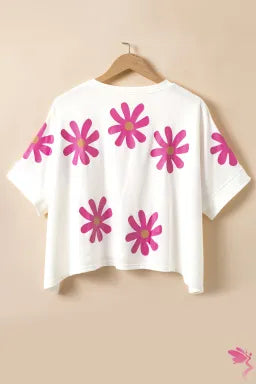 White Daisy Casual T Shirt