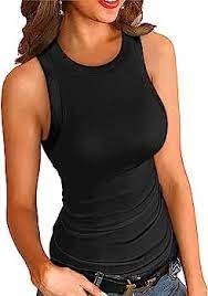 HIGH NECK SUMMER TANKS CAMI SLEEVELESS TANK  (11 Colors)