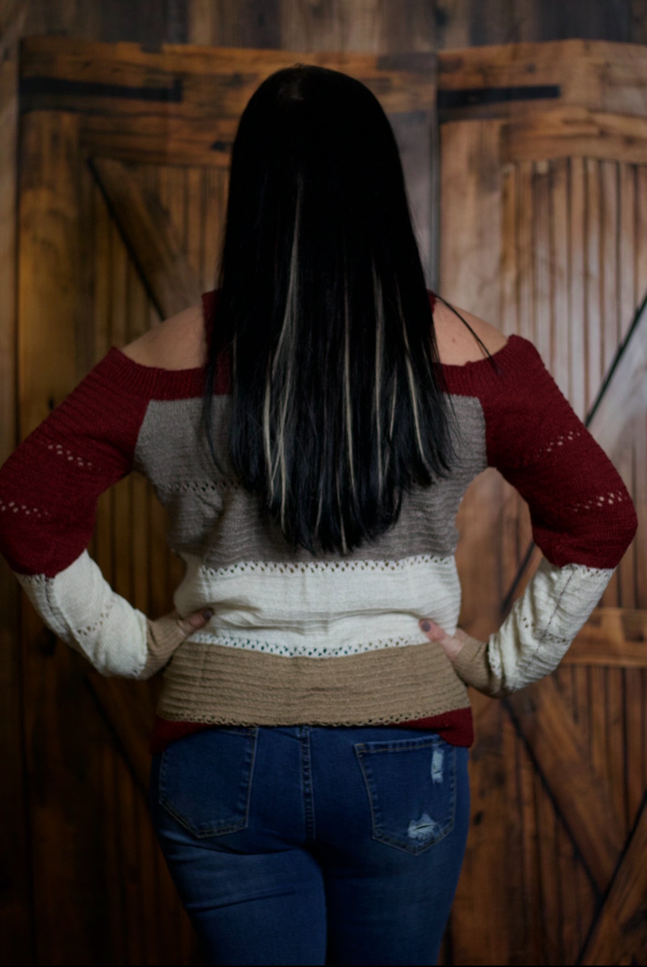 Cold Shoulder Sweater Block