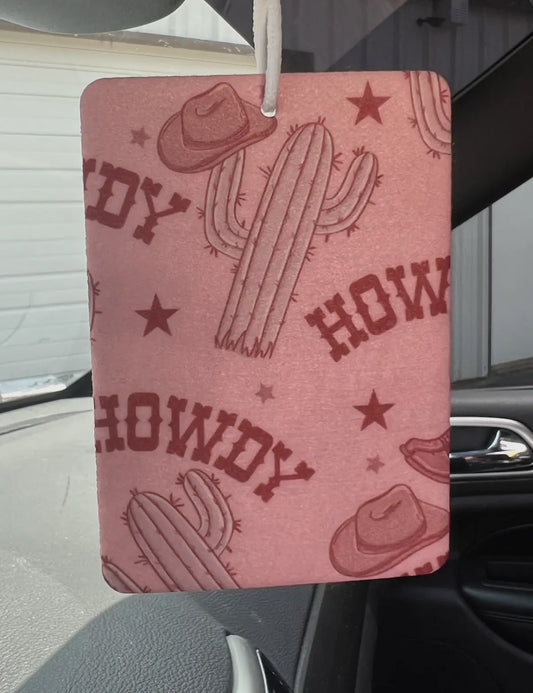 SOUTHERN CHIC HOWDY AIR FRESHENER - BLACK CHERRY