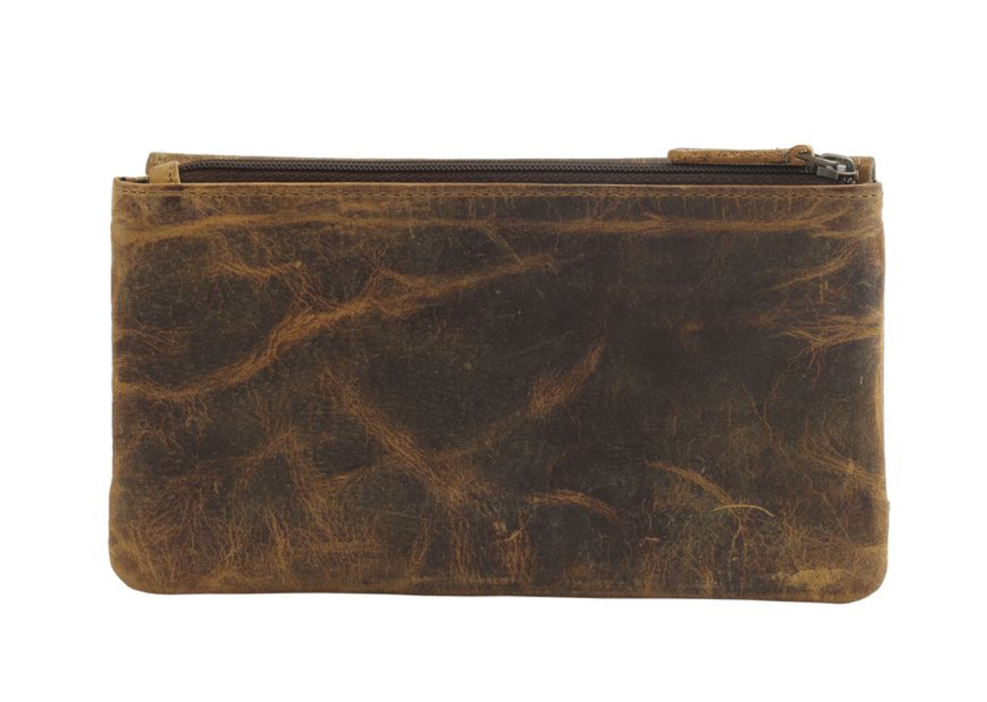 Myra Oak Fire Leather and Hairon Wallet