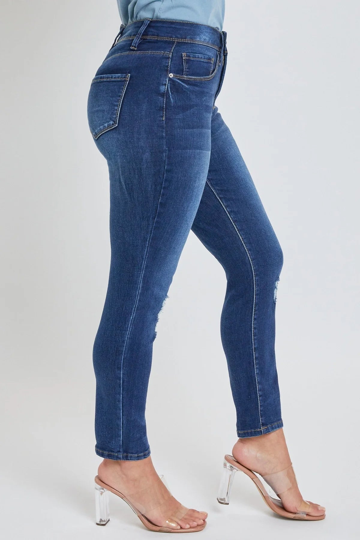 YMI Missy Petite Hide Your Muffin Top Classic Skinny Jean