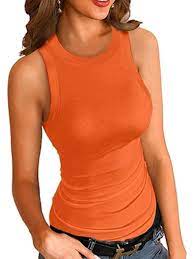 HIGH NECK SUMMER TANKS CAMI SLEEVELESS TANK  (11 Colors)