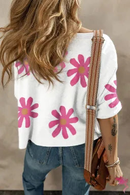 White Daisy Casual T Shirt