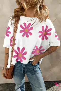 White Daisy Casual T Shirt