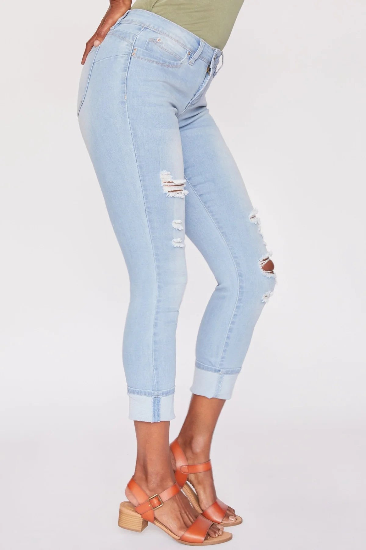 YMI MISSY WANNABETTABUTT MEGA CUFF ANKLE JEAN