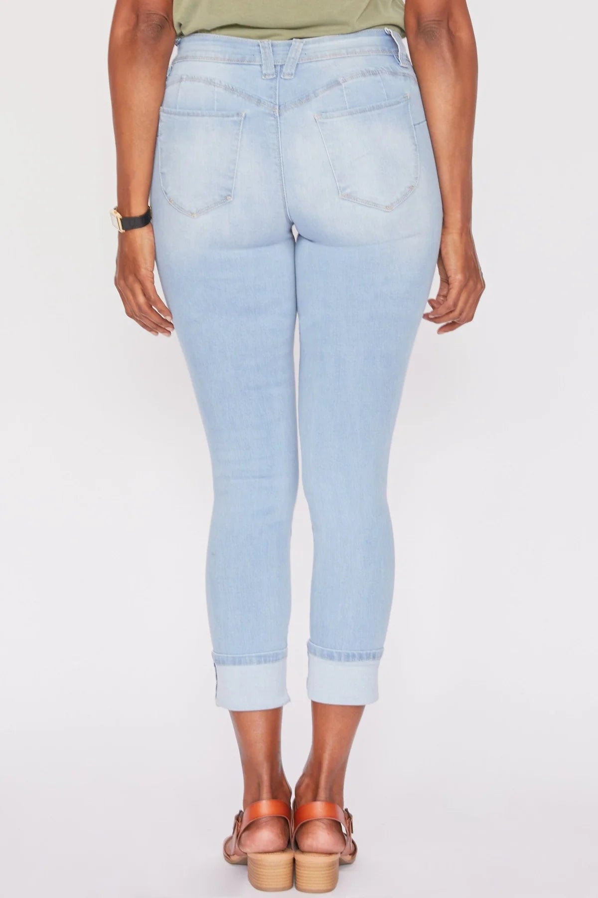 YMI MISSY WANNABETTABUTT MEGA CUFF ANKLE JEAN